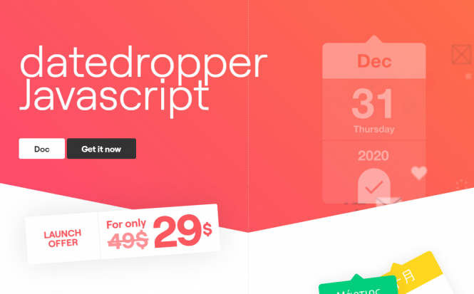 Datedropper jQuery – Customizable and Easy to Use Datepicker Plugin