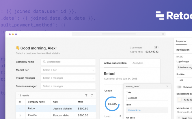 Retool – Build internal tools, remarkably fast