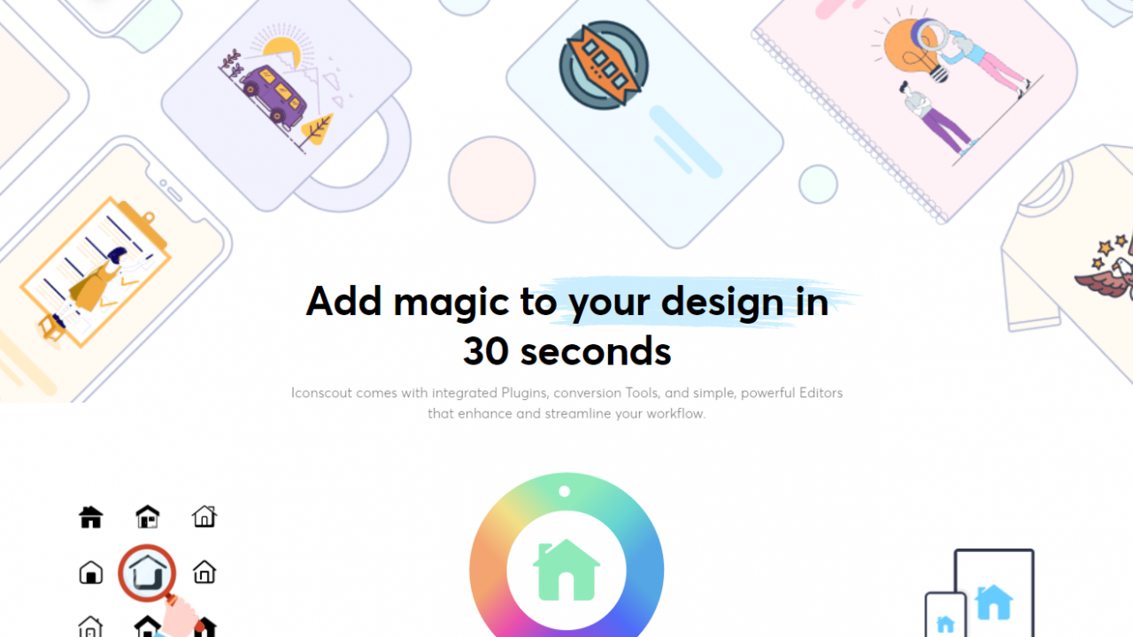 Iconscout – Add magic to your design in 30 seconds