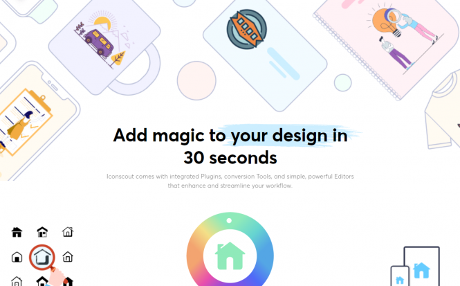 Iconscout – Add magic to your design in 30 seconds