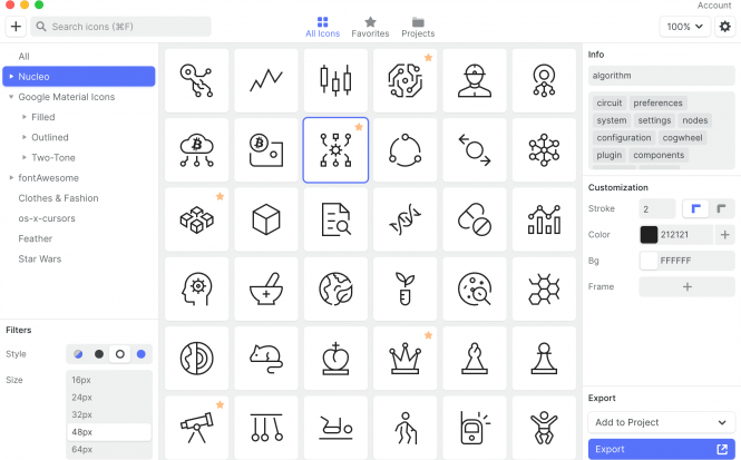 Nucleoapp – Icon management, solved