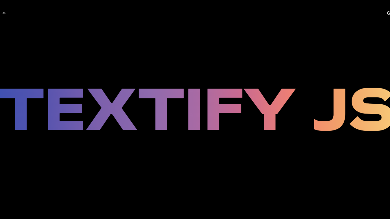 Textify.js – Scroll Based Text Reveal Animation Library