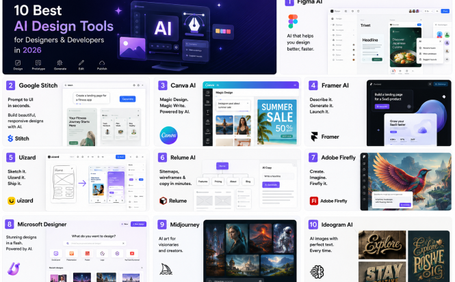 10 Best AI Design Tools for Designers & Developers in 2026