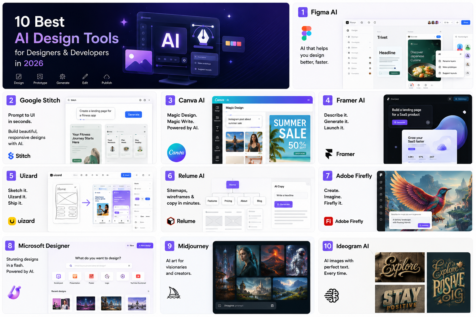 Best AI Design Tools 2026