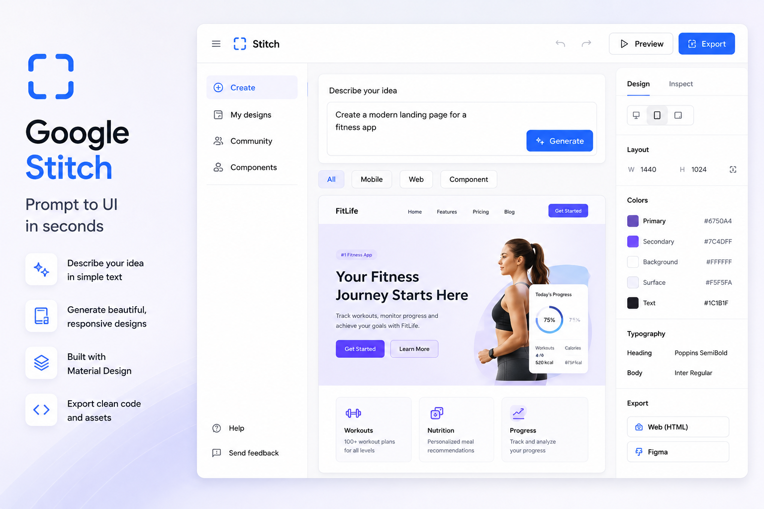 Google Stitch Website Builder